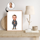 Arbejde & Erhverv tema79 (1 person) - karikaturtegning efter dine fotos - Just Karikatur