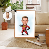 Børn tema37 (1 person) - karikaturtegning efter dine fotos - Just Karikatur