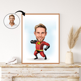 Børn tema37 (1 person) - karikaturtegning efter dine fotos - Just Karikatur