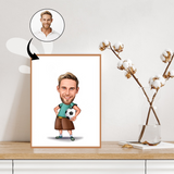 Børn tema44 (1 person) - karikaturtegning efter dine fotos - Just Karikatur