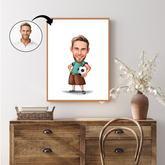 Børn tema44 (1 person) - karikaturtegning efter dine fotos - Just Karikatur