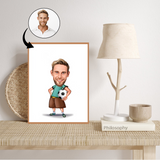 Børn tema44 (1 person) - karikaturtegning efter dine fotos - Just Karikatur