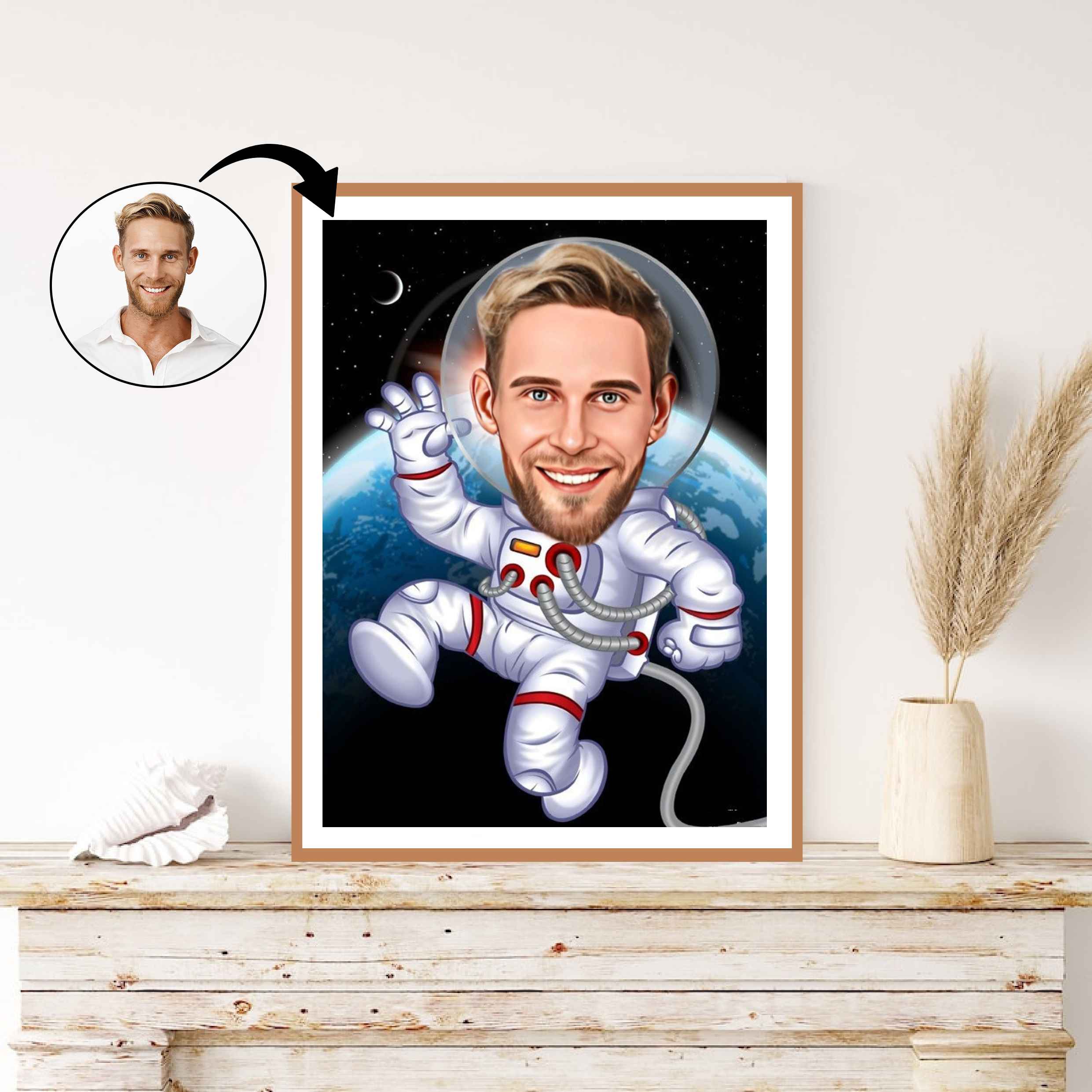 Arbejde & Erhverv tema43 (1 person) - karikaturtegning efter dine fotos - Just Karikatur