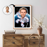 Arbejde & Erhverv tema43 (1 person) - karikaturtegning efter dine fotos - Just Karikatur