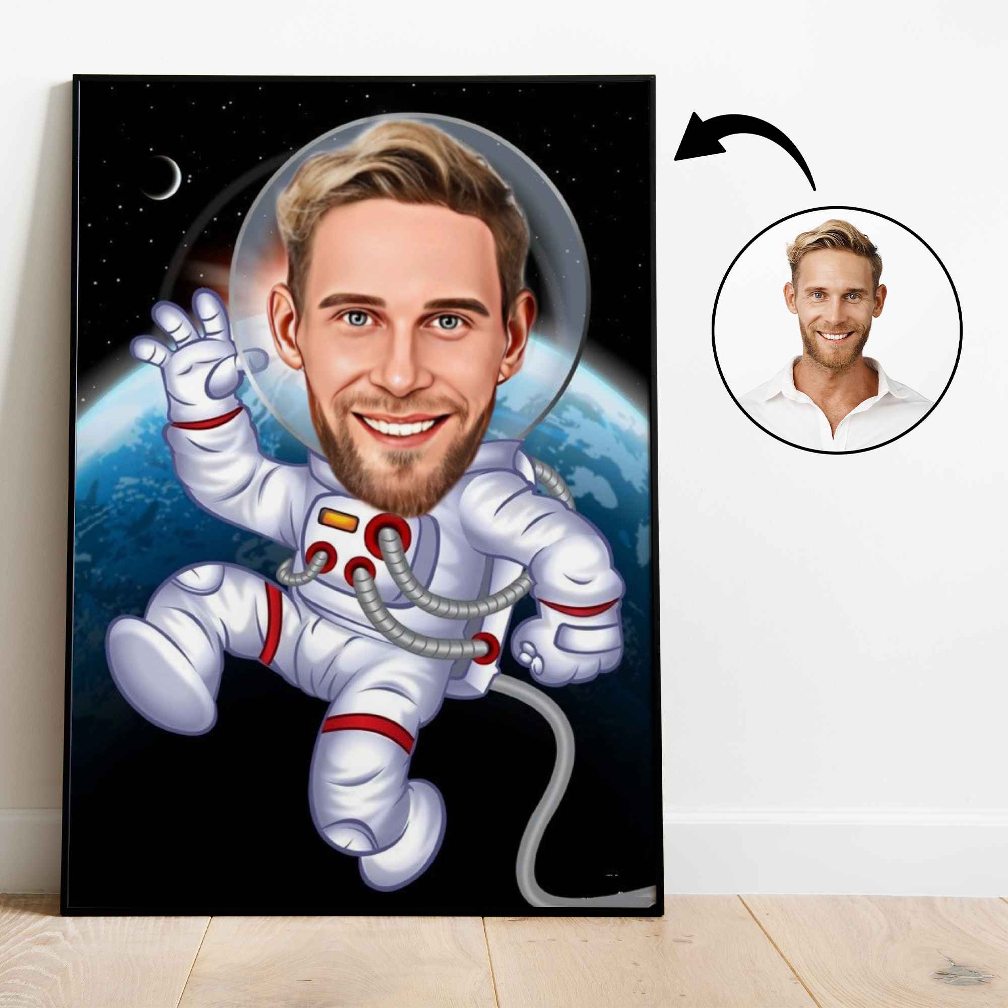 Arbejde & Erhverv tema43 (1 person) - karikaturtegning efter dine fotos - Just Karikatur