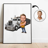 Arbejde & Erhverv tema37 (1 person) - karikaturtegning efter dine fotos - Just Karikatur