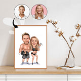 Par tema139 (2 personer) - karikaturtegning efter dine fotos - Just Karikatur