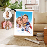 Par tema28 (2 personer) - karikaturtegning efter dine fotos - Just Karikatur