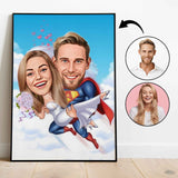 Par tema28 (2 personer) - karikaturtegning efter dine fotos - Just Karikatur