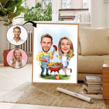 Par tema55 (2 personer) - karikaturtegning efter dine fotos - Just Karikatur