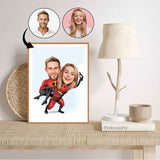 Par tema79 (2 personer) - karikaturtegning efter dine fotos - Just Karikatur