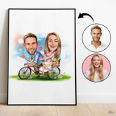 Par tema215 (2 personer) - karikaturtegning efter dine fotos - Just Karikatur