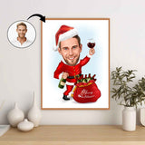 Jul tema10 (1 person) - karikaturtegning efter dine fotos - Just Karikatur