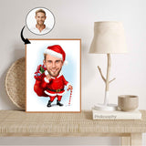 Jul tema15 (1 person) - karikaturtegning efter dine fotos - Just Karikatur