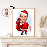 Jul tema15 (1 person) - karikaturtegning efter dine fotos - Just Karikatur