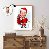 Jul tema15 (1 person) - karikaturtegning efter dine fotos - Just Karikatur