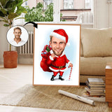 Jul tema15 (1 person) - karikaturtegning efter dine fotos - Just Karikatur