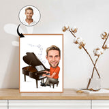 Musik & Dans tema20 (1 person) - karikaturtegning efter dine fotos - Just Karikatur