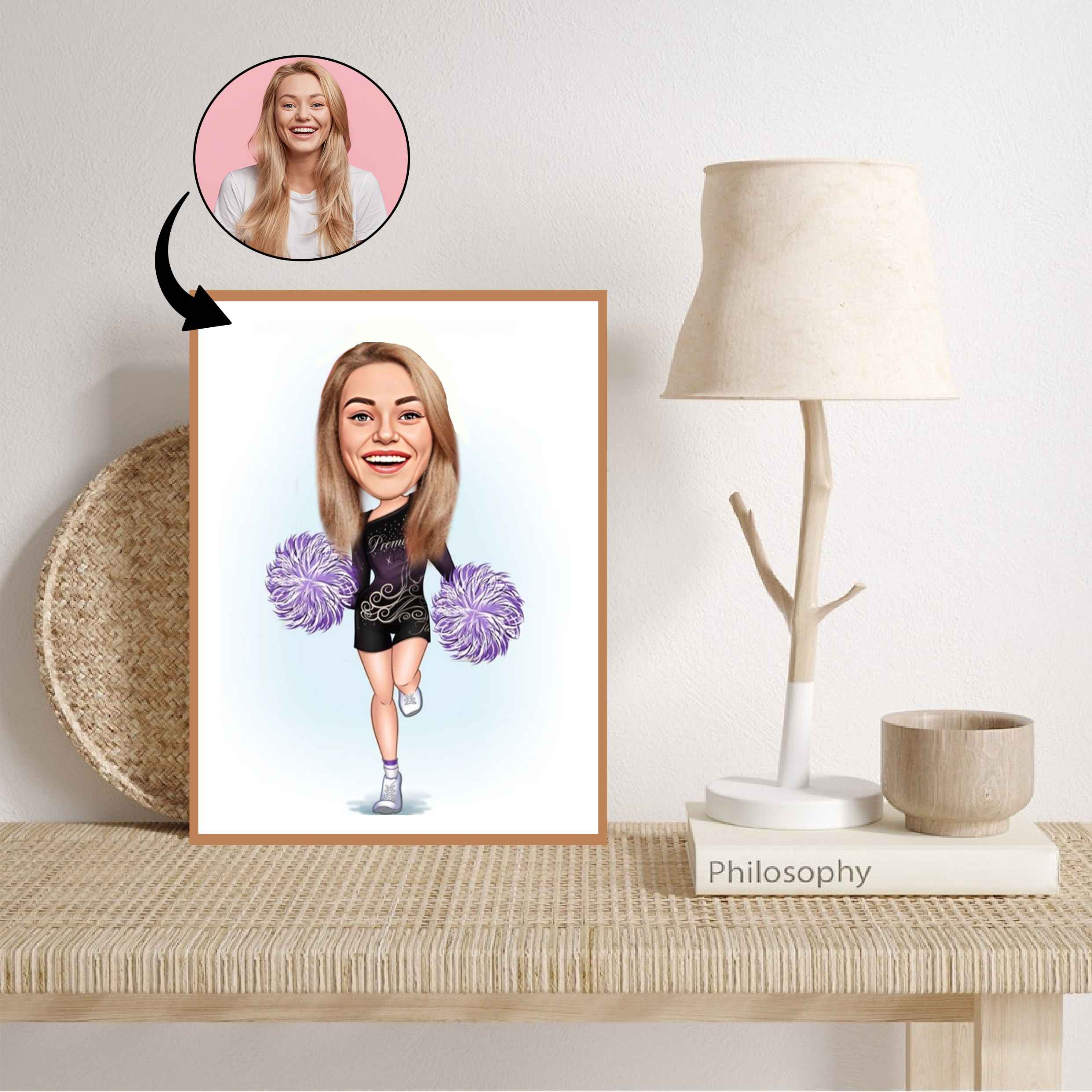 Musik & Dans tema1 (1 person) - karikaturtegning efter dine fotos - Just Karikatur