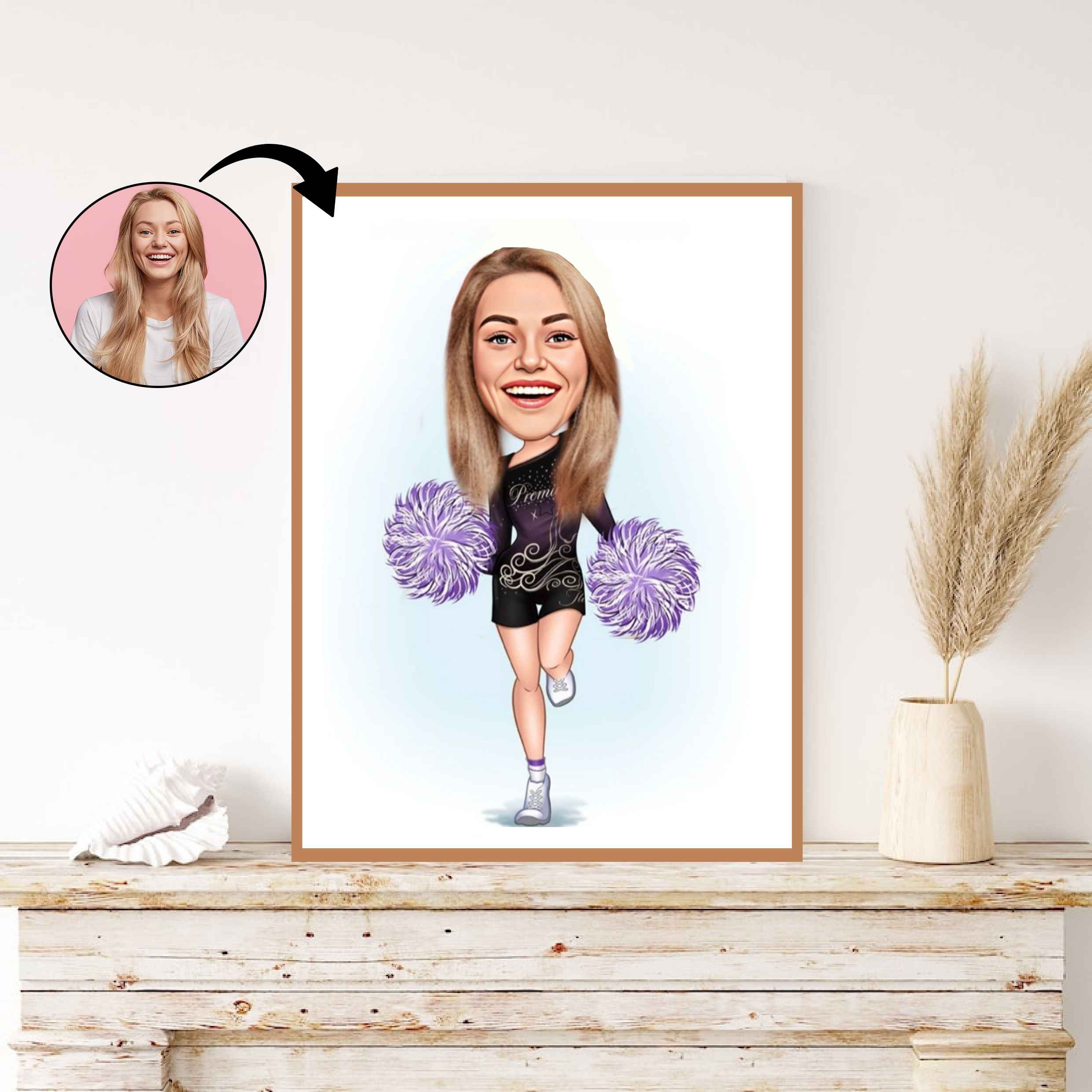 Musik & Dans tema1 (1 person) - karikaturtegning efter dine fotos - Just Karikatur