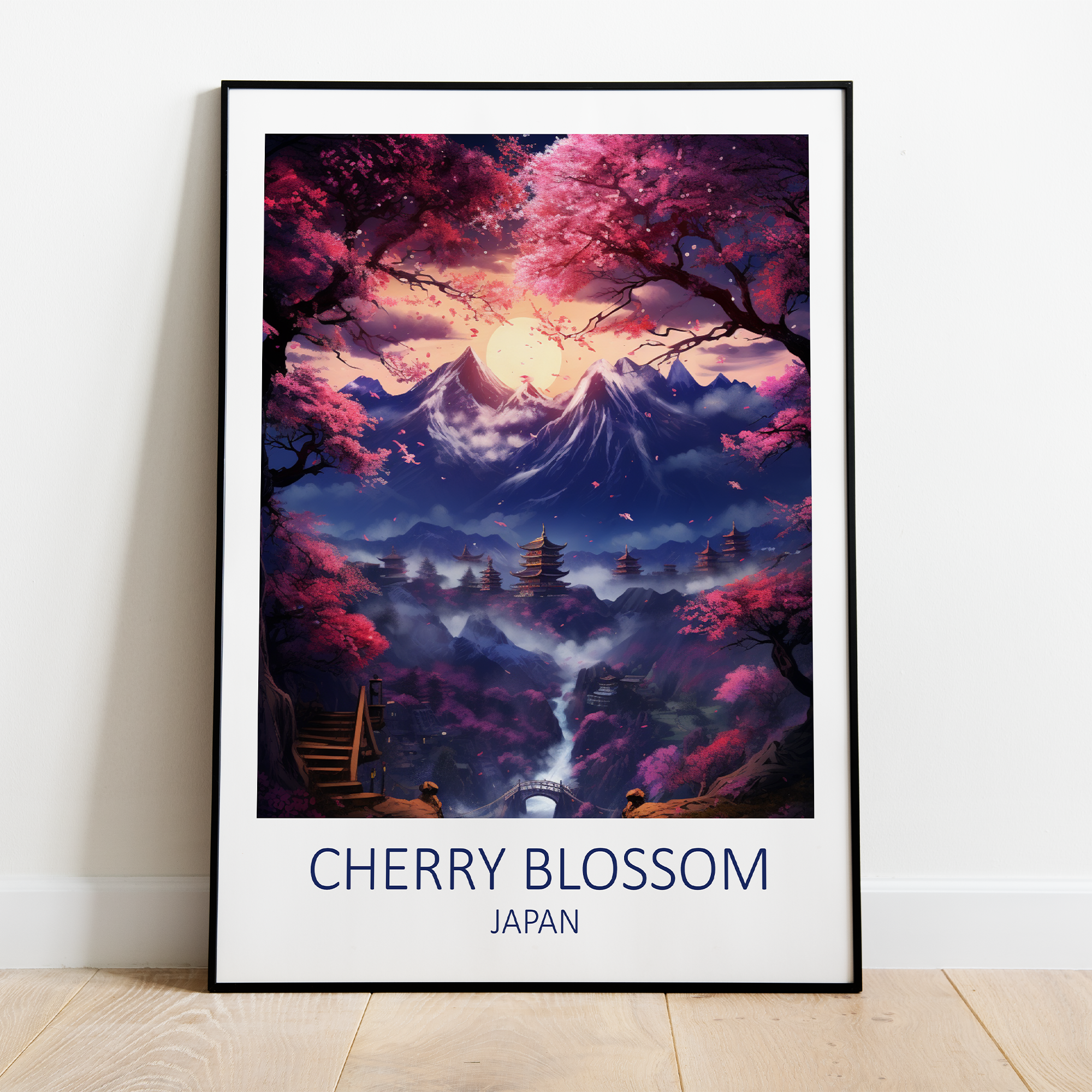 Cherry Blossom Japan plakat - 4 - Just Karikatur