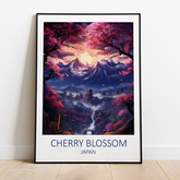Cherry Blossom Japan plakat - 4 - Just Karikatur