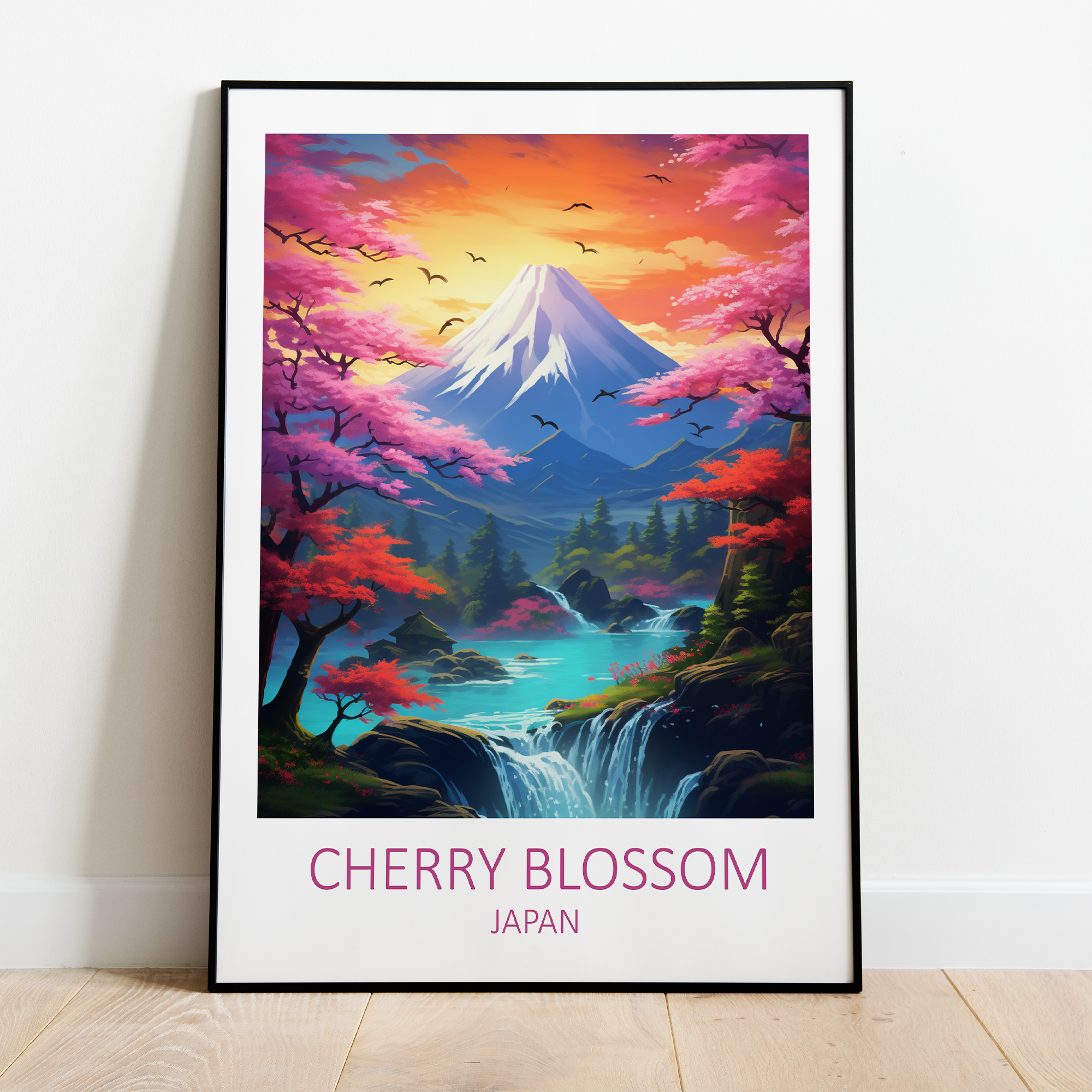 Cherry Blossom Japan plakat - 5 - Just Karikatur