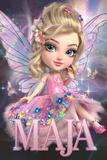 Personlig Chibi Fairy navne plakat 1