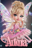 Personlig Chibi Fairy navne plakat 1