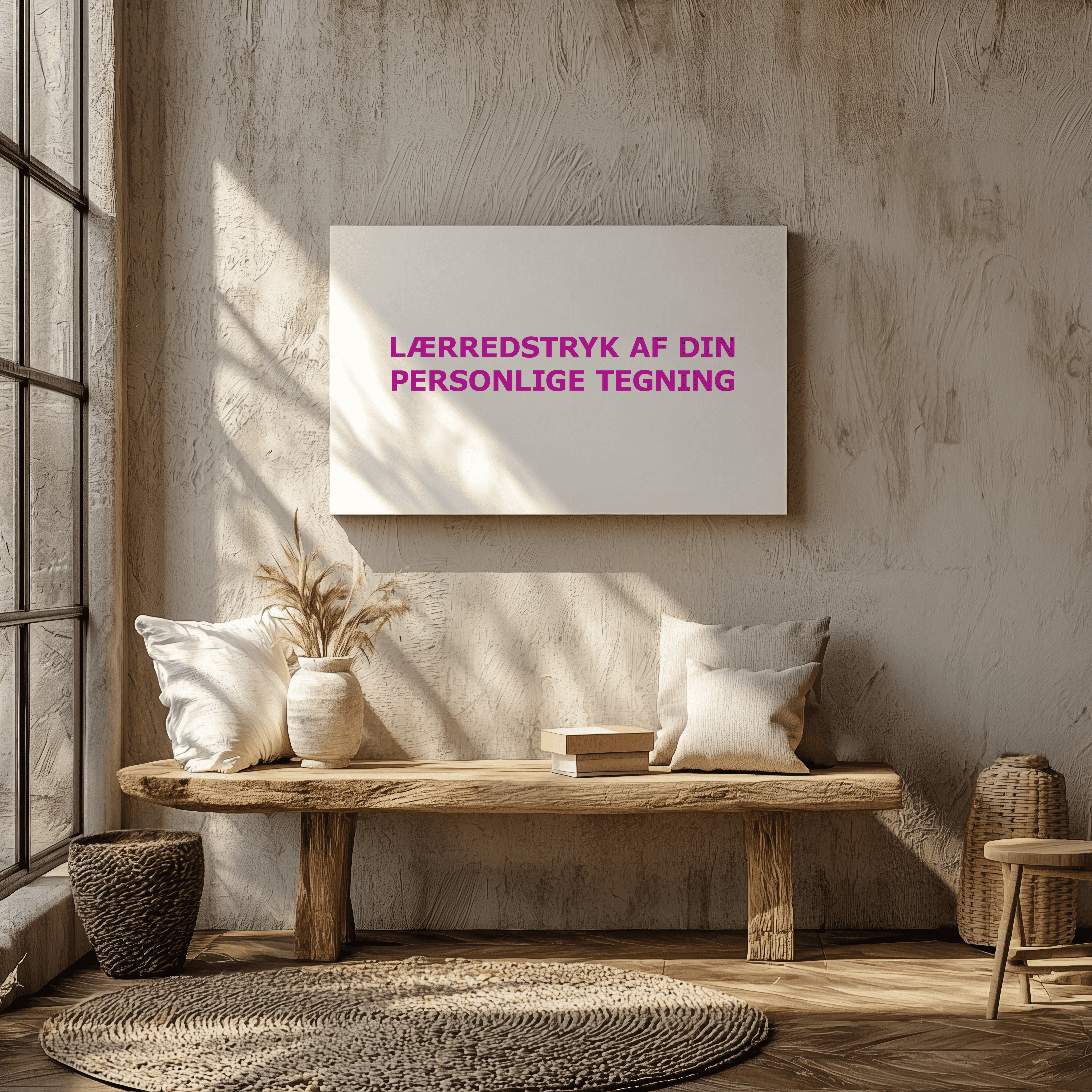 Lærredstryk med din personlige tegning - Just Karikatur