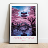 Cherry Blossom Japan plakat - 1 - Just Karikatur