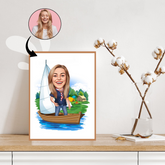 Arbejde & Erhverv tema15 (1 person) - karikaturtegning efter dine fotos - Just Karikatur