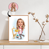 Arbejde & Erhverv tema19 (1 person) - karikaturtegning efter dine fotos - Just Karikatur