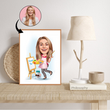 Arbejde & Erhverv tema19 (1 person) - karikaturtegning efter dine fotos - Just Karikatur