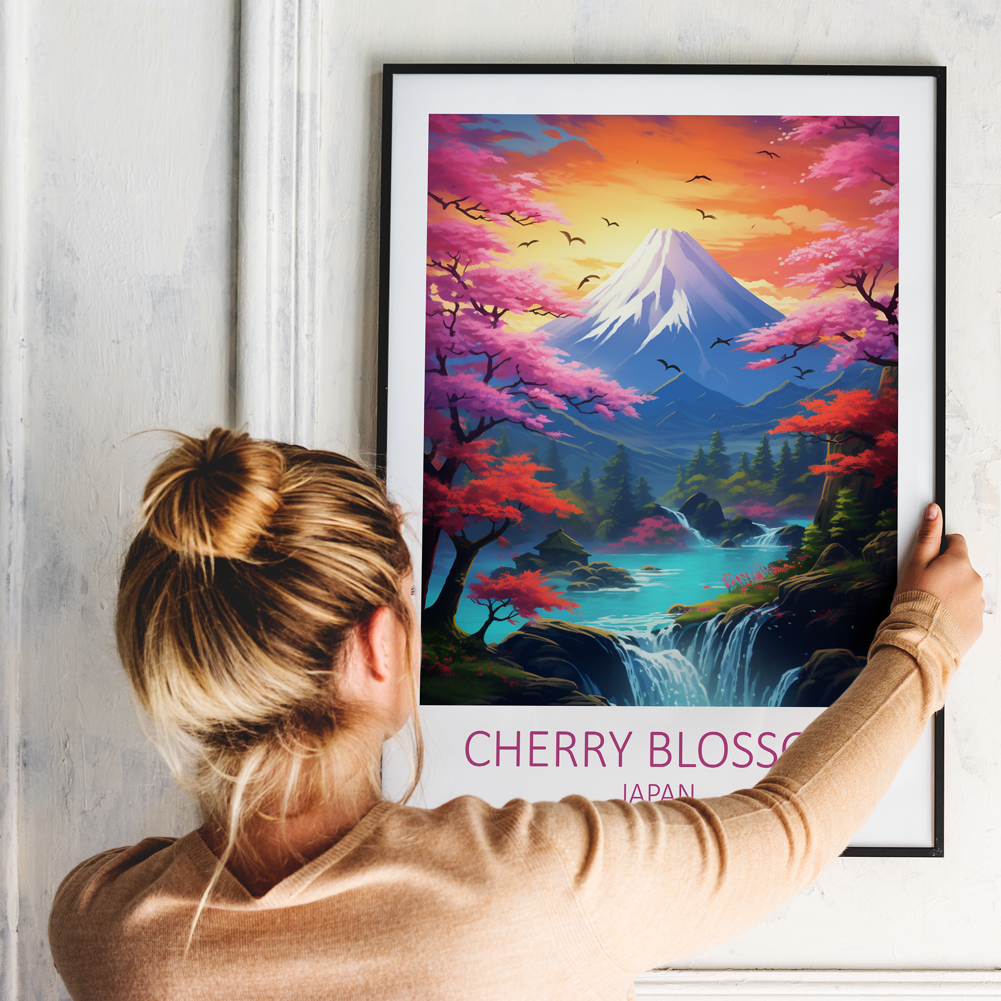 Cherry Blossom Japan plakat - 5 - Just Karikatur