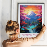 Cherry Blossom Japan plakat - 5 - Just Karikatur