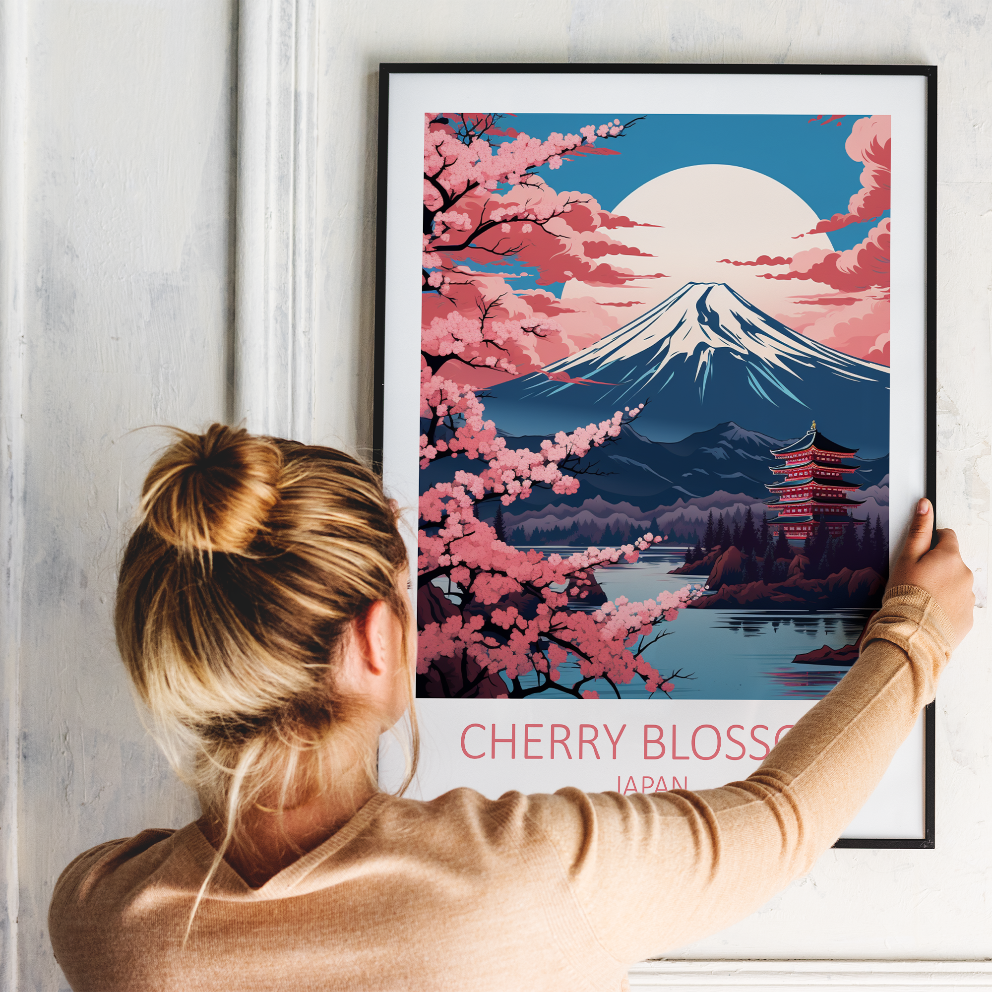 Cherry Blossom Japan plakat - 3 - Just Karikatur