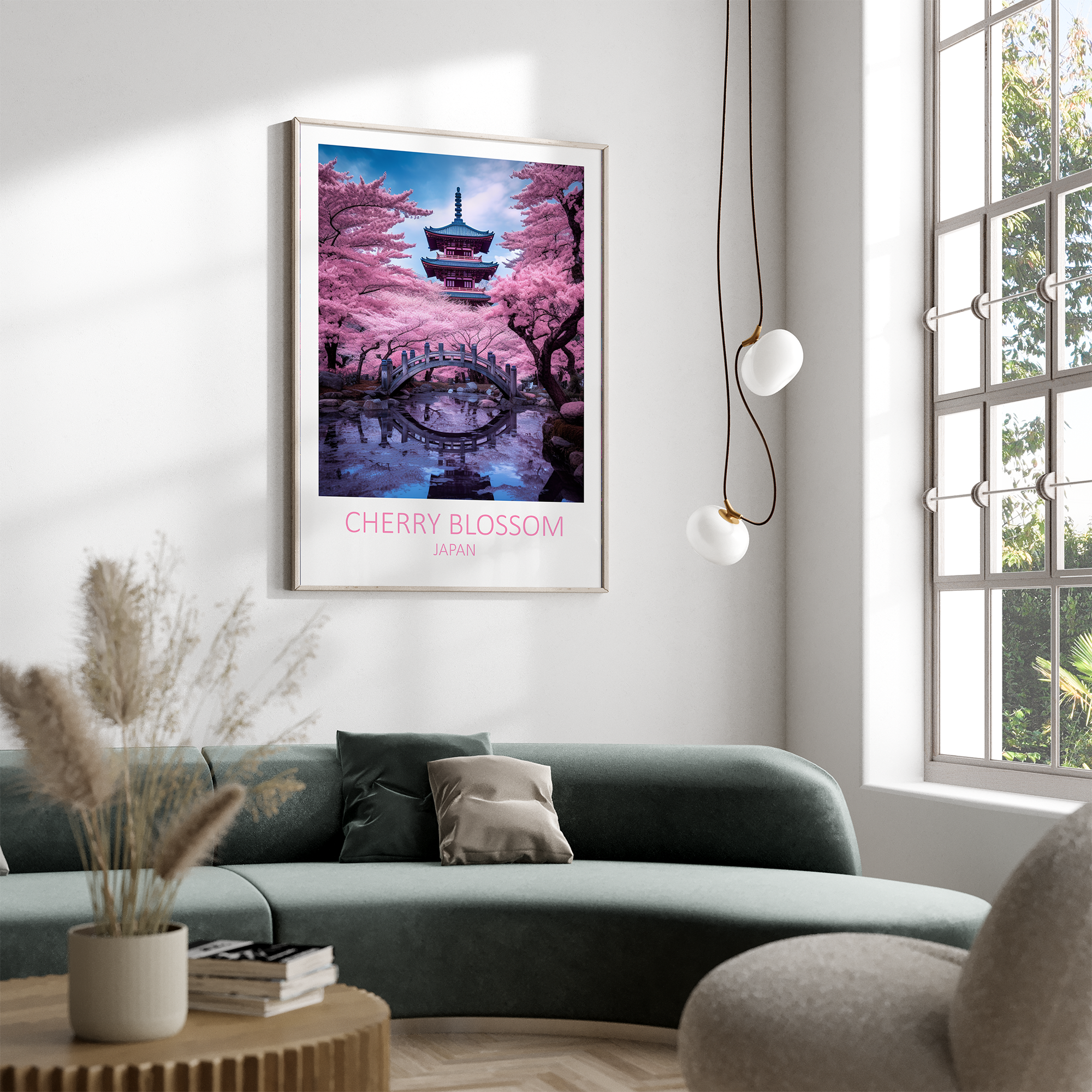 Cherry Blossom Japan plakat - 1 - Just Karikatur