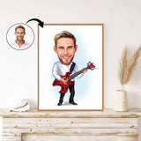 Musik & Dans tema8 (1 person) - karikaturtegning efter dine fotos - Just Karikatur