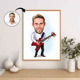 Musik & Dans tema8 (1 person) - karikaturtegning efter dine fotos - Just Karikatur