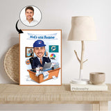 Fødselsdag tema17 (1 person) - karikaturtegning efter dine fotos - Just Karikatur