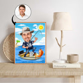 Fødselsdag tema11 (1 person) - karikaturtegning efter dine fotos - Just Karikatur