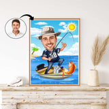 Fødselsdag tema11 (1 person) - karikaturtegning efter dine fotos - Just Karikatur