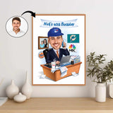 Fødselsdag tema17 (1 person) - karikaturtegning efter dine fotos - Just Karikatur