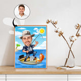 Fødselsdag tema11 (1 person) - karikaturtegning efter dine fotos - Just Karikatur