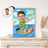 Fødselsdag tema27 (1 person) - karikaturtegning efter dine fotos - Just Karikatur