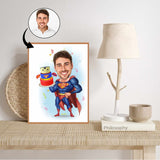 Fødselsdag tema30 (1 person) - karikaturtegning efter dine fotos - Just Karikatur