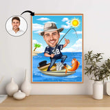 Fødselsdag tema11 (1 person) - karikaturtegning efter dine fotos - Just Karikatur