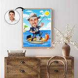 Fødselsdag tema11 (1 person) - karikaturtegning efter dine fotos - Just Karikatur