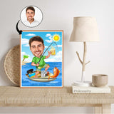 Fødselsdag tema27 (1 person) - karikaturtegning efter dine fotos - Just Karikatur